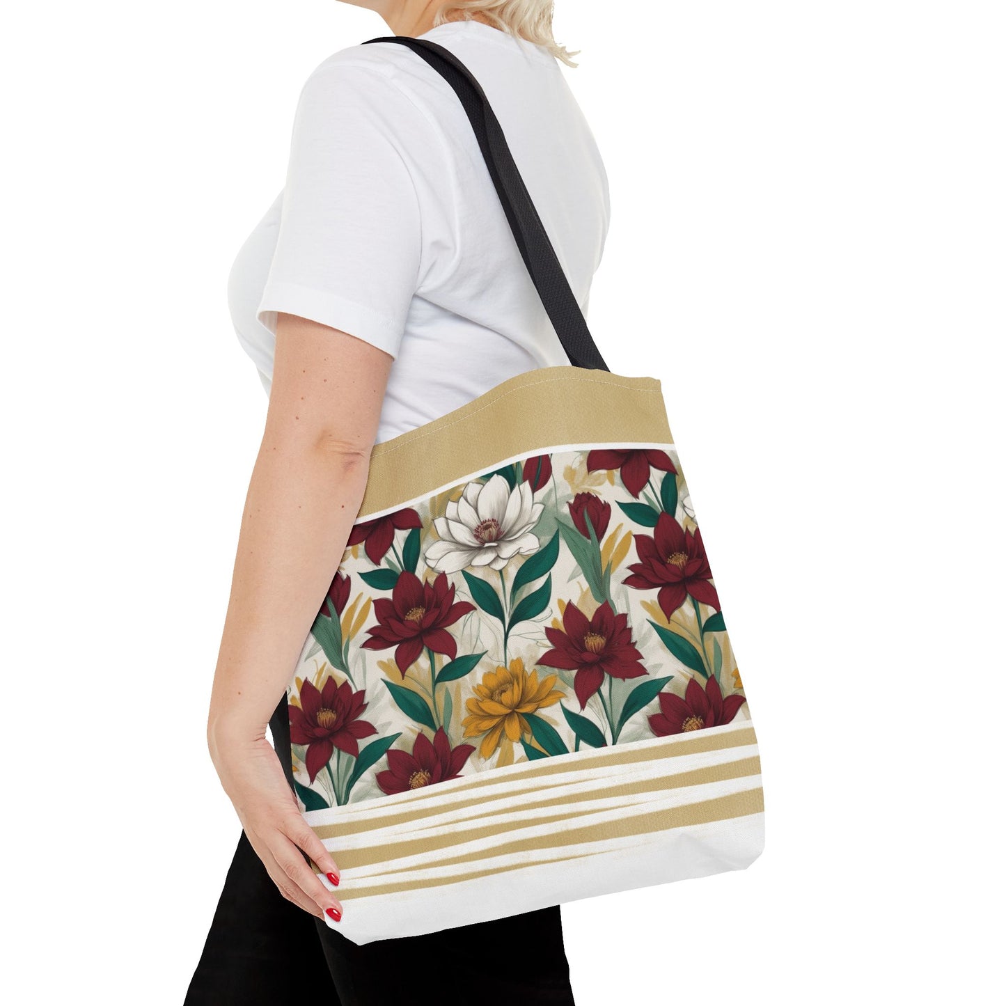 Floral Tote Bag - Stylish and Versatile for Everyday Use
