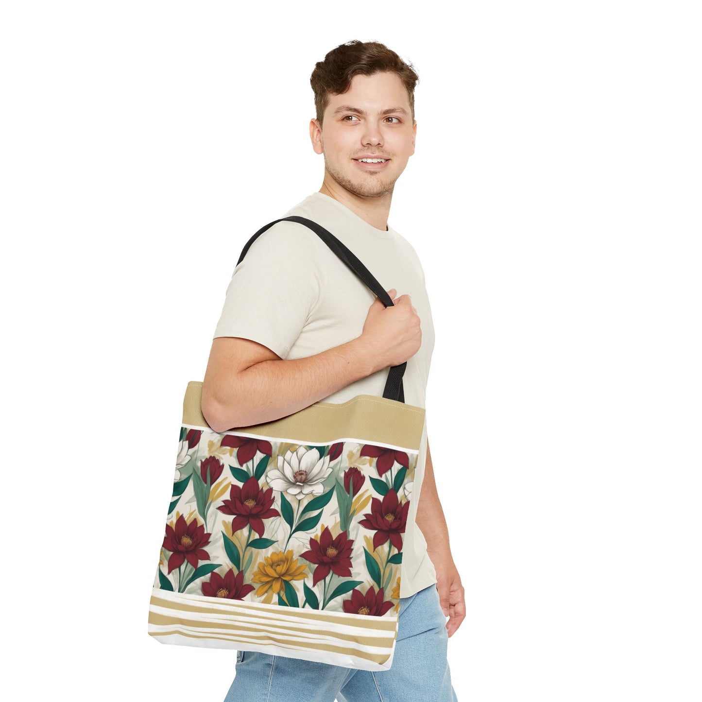 Floral Tote Bag - Stylish and Versatile for Everyday Use