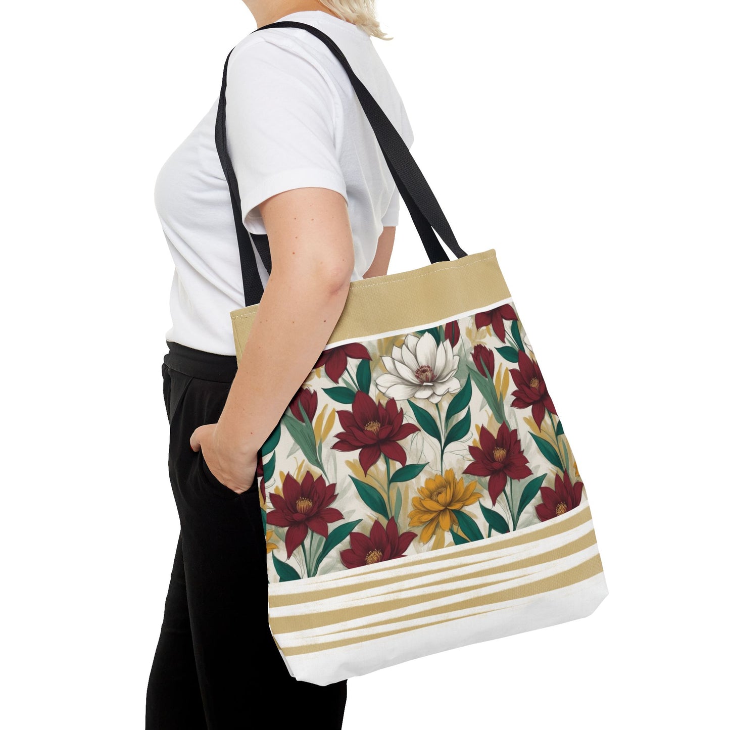 Floral Tote Bag - Stylish and Versatile for Everyday Use