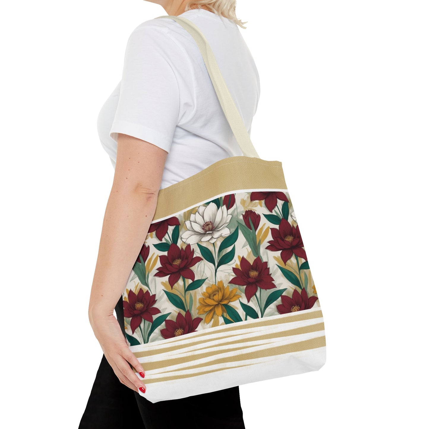 Floral Tote Bag - Stylish and Versatile for Everyday Use