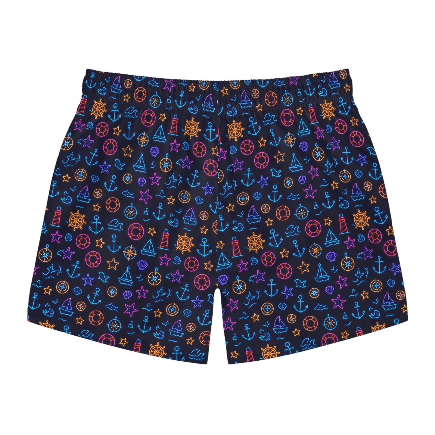 Nautical-Inspired Swim Trunks for Summer Fun, Beachwear, Vacation Ready, Pool Party, Maritime Design, Gift for Travelers