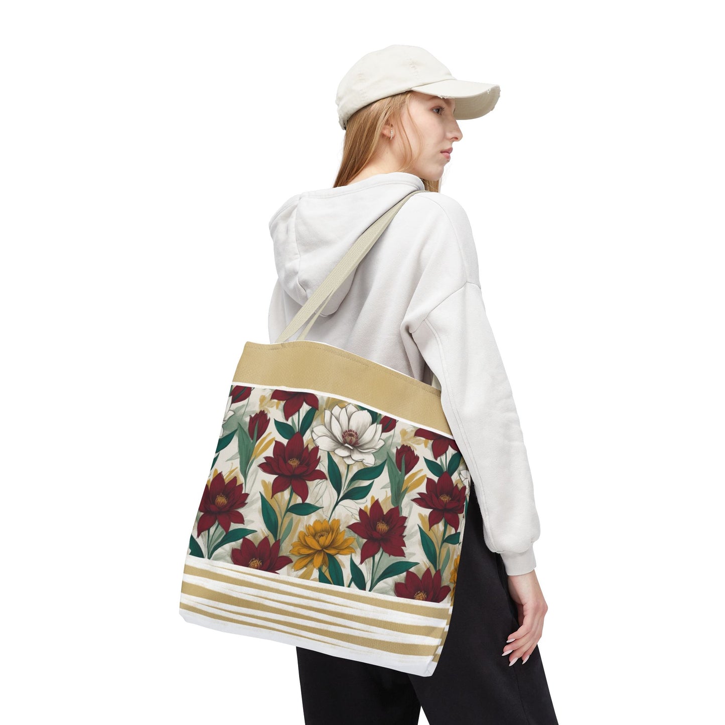 Floral Tote Bag - Stylish and Versatile for Everyday Use