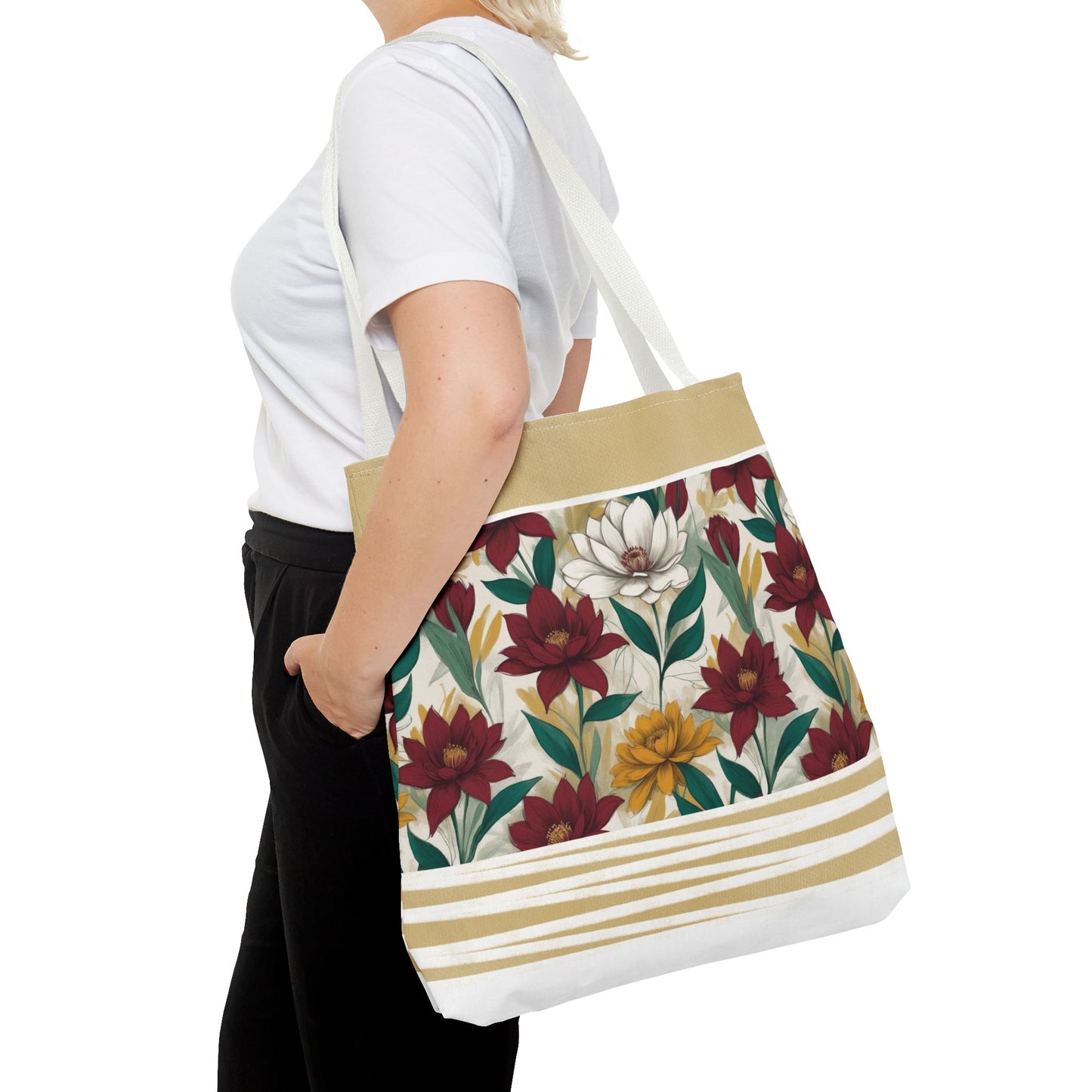 Floral Tote Bag - Stylish and Versatile for Everyday Use