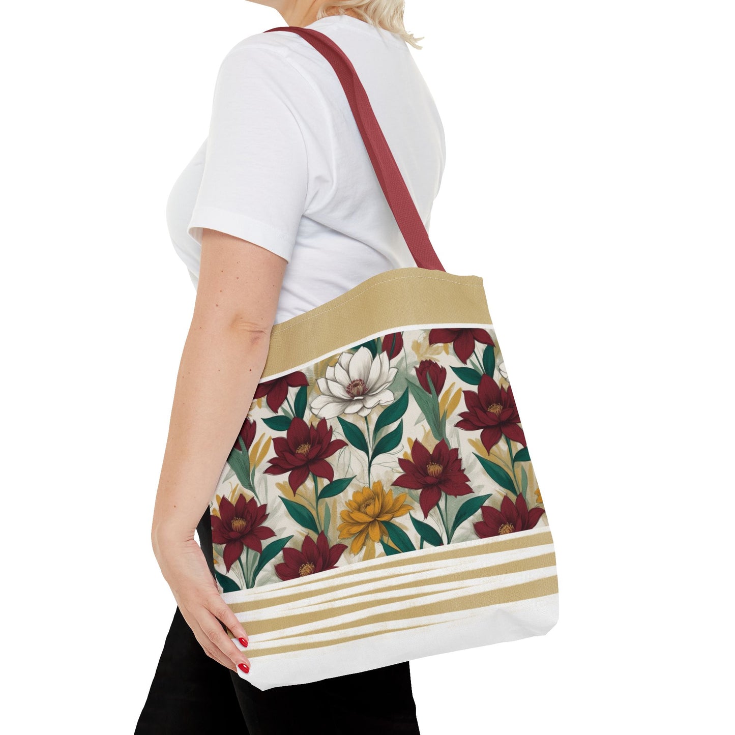 Floral Tote Bag - Stylish and Versatile for Everyday Use