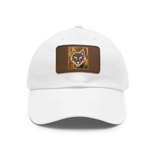 Stylish Dad Hat with Leather Patch, Trendy Cap for Outdoor Adventures, Great Gift for Father's Day, Casual Wear, Personalized Hat
