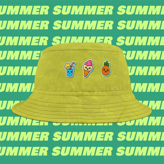 Colorful Summer Bucket Hat, Fun Beach Hat, Cute Accessory for Sun Protection, Perfect Summer Gift, Festival Headwear, Vacation Style