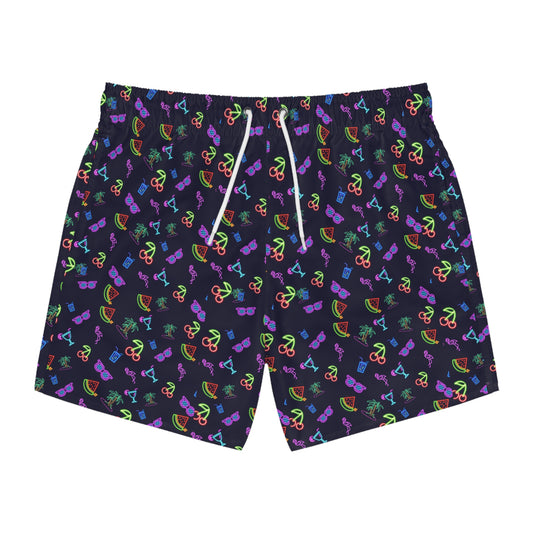 Fun Tropical Swim Trunks, Summer Beachwear, Vacation Essentials, Pool Party Style, Unique Swimwear