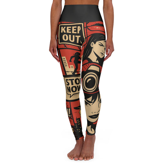 Empowering High Waisted Yoga Leggings, Fitness Apparel, Activewear, Workout Leggings, Gift for Fitness Enthusiasts, Motivational Leggings