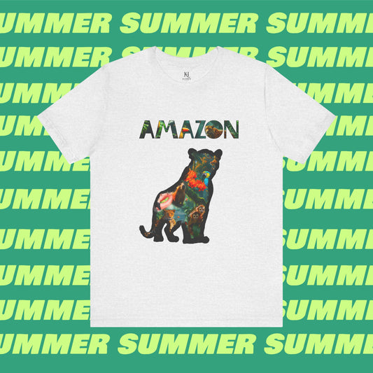 Amazons Graphic Tee, Unisex T-Shirt, Nature Lover Gift, Eco-Friendly Fashion, Animal Print Shirt, Summer Casual Wear