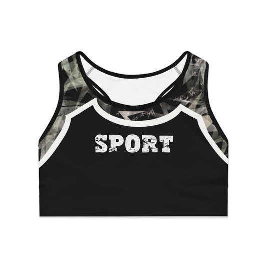 Sporty Camo Sports Bra - Athletic Wear, Gym Apparel, Workout Gear, Fitness Gift, Yoga Essentials
