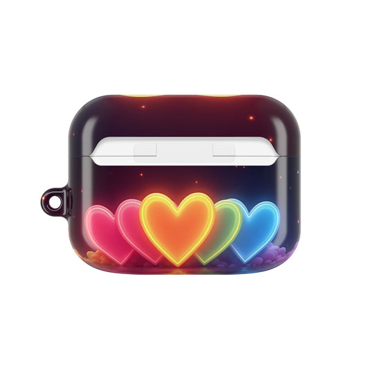 Colorful Love AirPod Cases, Pride Gifts, Romantic Accessories, Fun Tech Gear, Rainbow Heart Designs, Unique Mobile Accessories