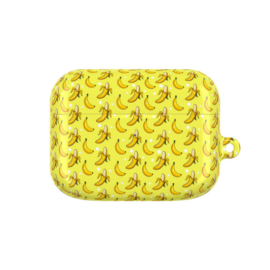 Fun Banana Pattern AirPod Case, Cute Accessory for Music Lovers, Gift for Apple Users, Spring and Summer Vibe, Stylish Tech Cover
