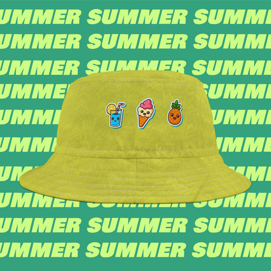 Colorful Summer Bucket Hat, Fun Beach Hat, Cute Accessory for Sun Protection, Perfect Summer Gift, Festival Headwear, Vacation Style