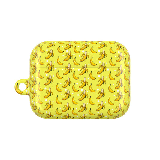 Fun Banana Pattern AirPod Case, Cute Accessory for Music Lovers, Gift for Apple Users, Spring and Summer Vibe, Stylish Tech Cover