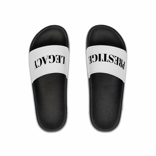 Men's Slide Sandals with Bold 'LEGACY' Design | Casual Summer Footwear, Pool Slides, Beach Sandals, Gift for Him