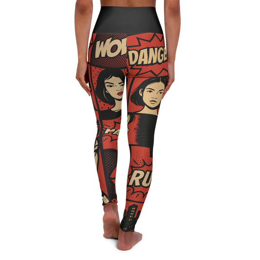 Empowering High Waisted Yoga Leggings, Fitness Apparel, Activewear, Workout Leggings, Gift for Fitness Enthusiasts, Motivational Leggings