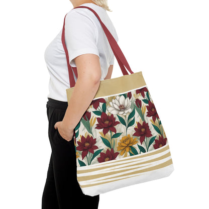 Floral Tote Bag - Stylish and Versatile for Everyday Use - Buimen studio