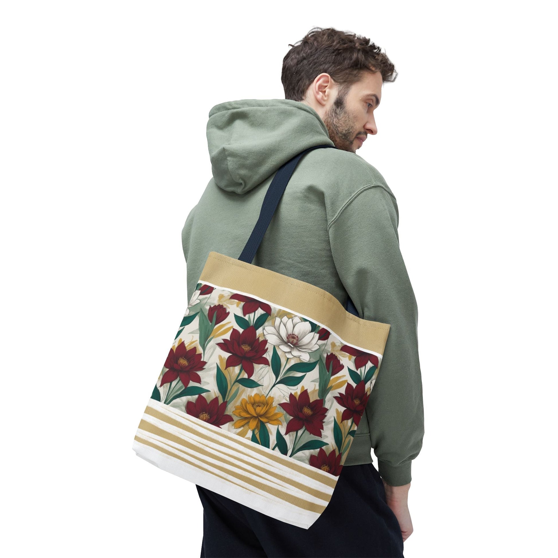 Floral Tote Bag - Stylish and Versatile for Everyday Use - Buimen studio